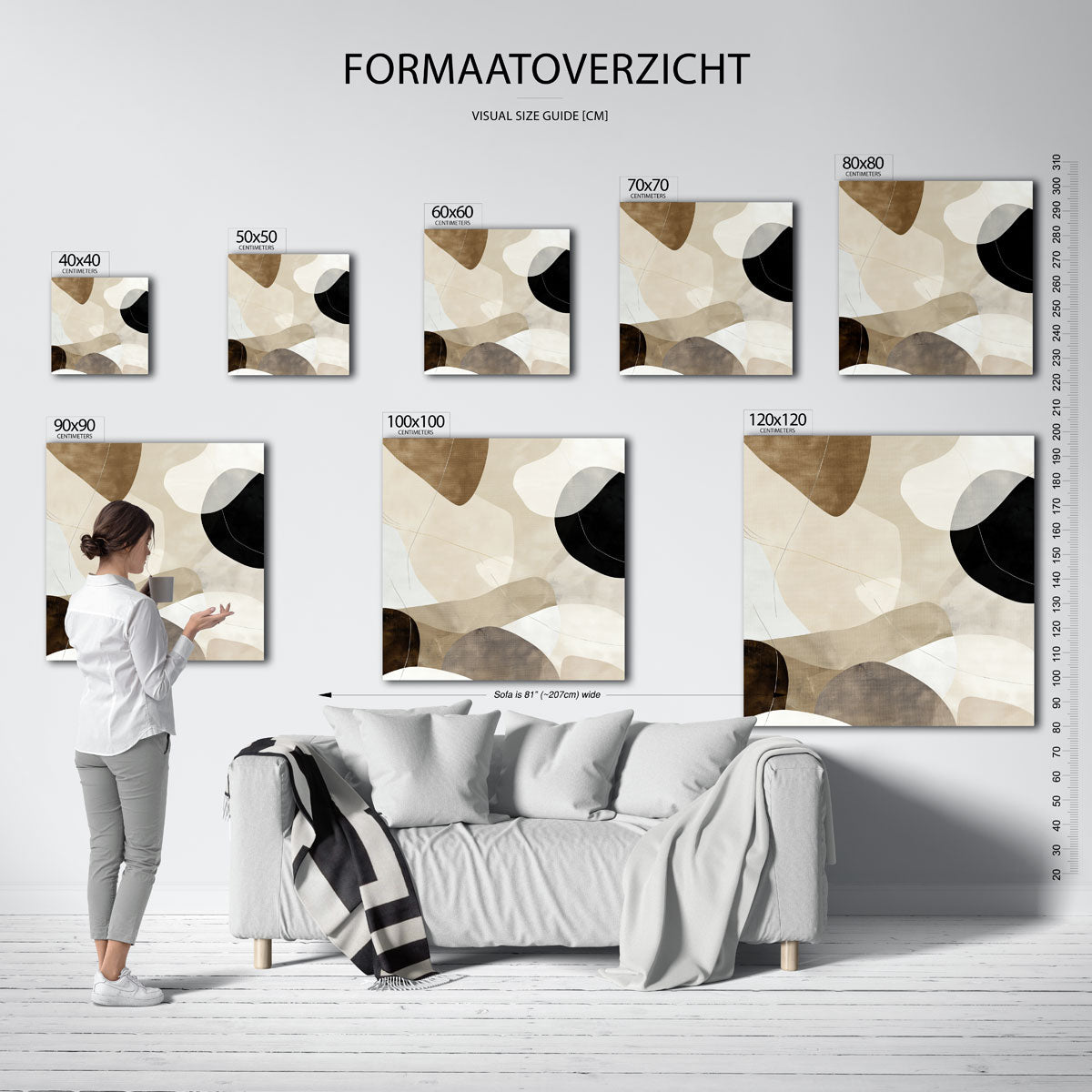 Abstracte vormen Poster