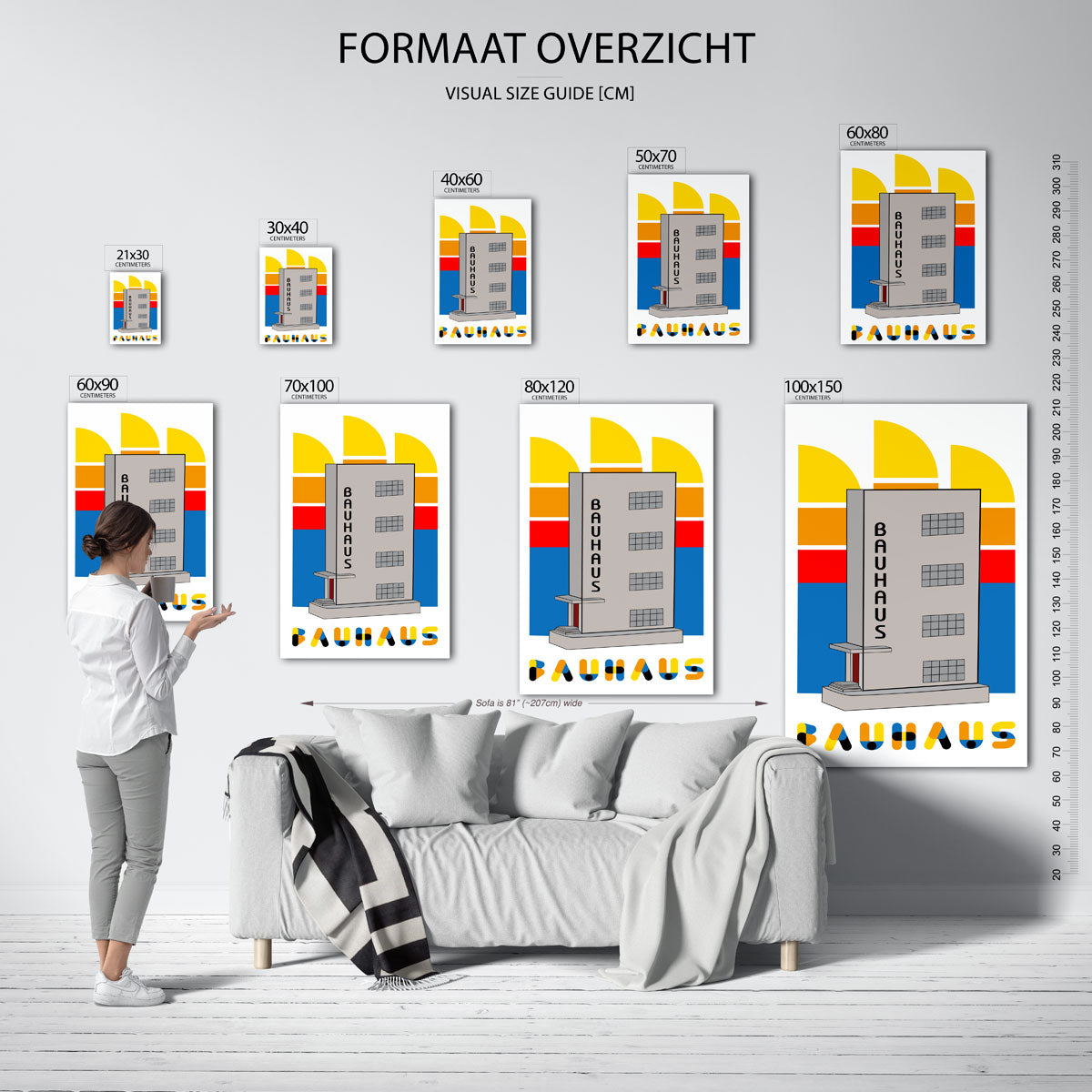 Vormen en kleurvlakken Poster