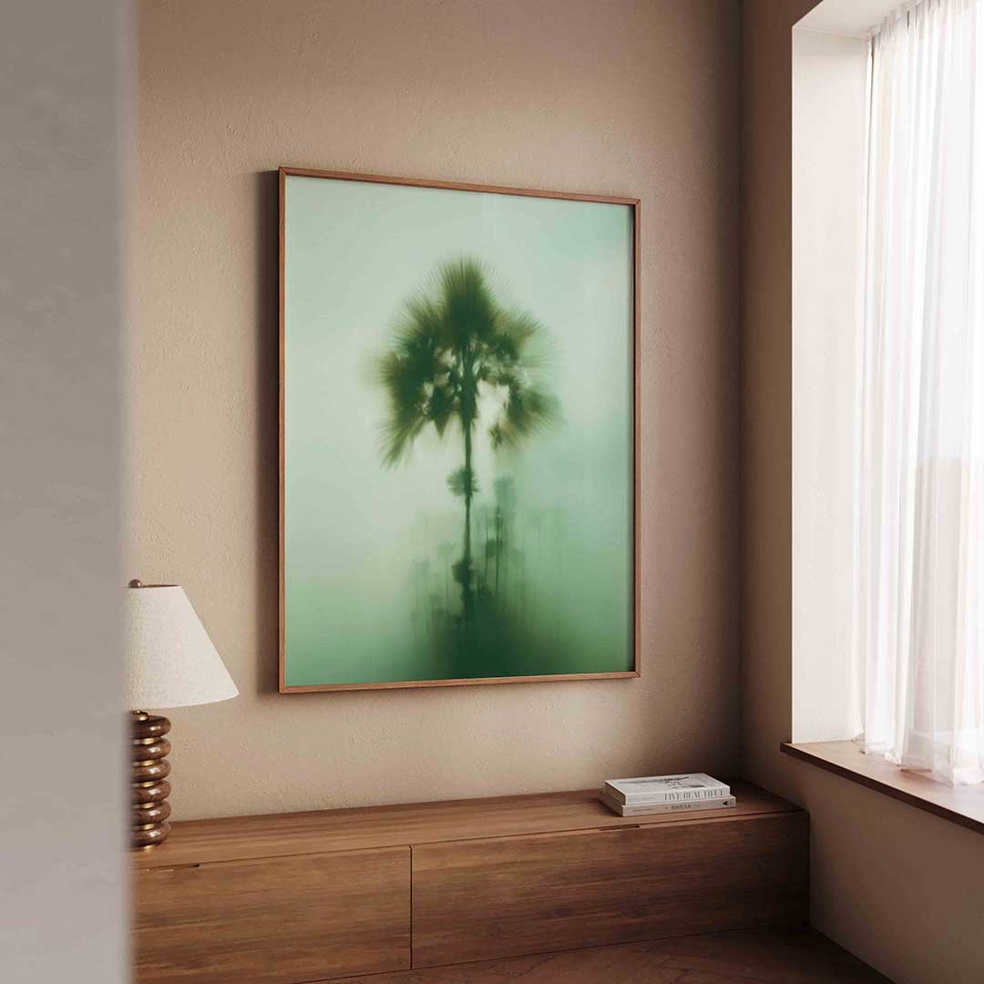 Palmbomen in mist Poster