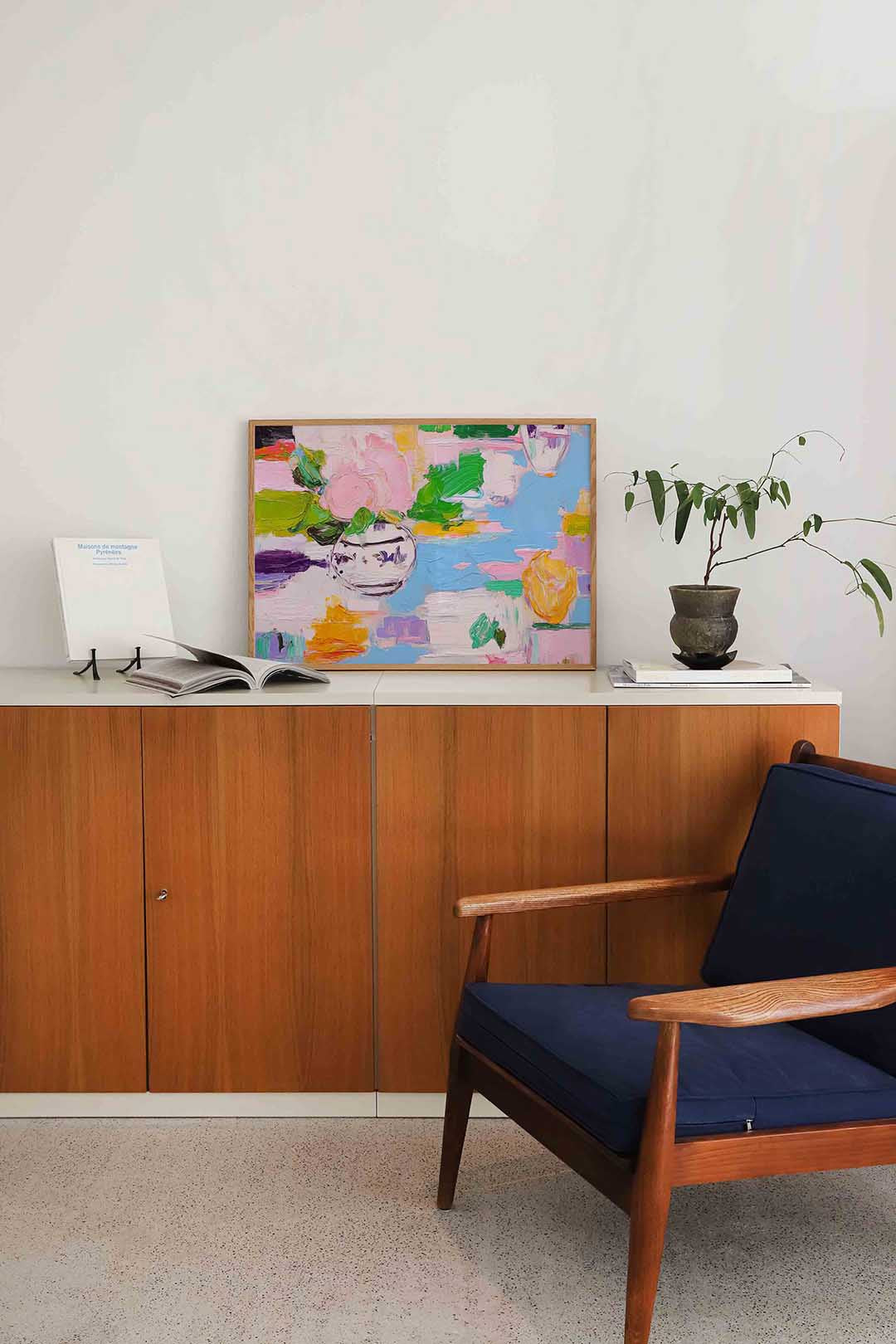 Bloemen in vaas Poster