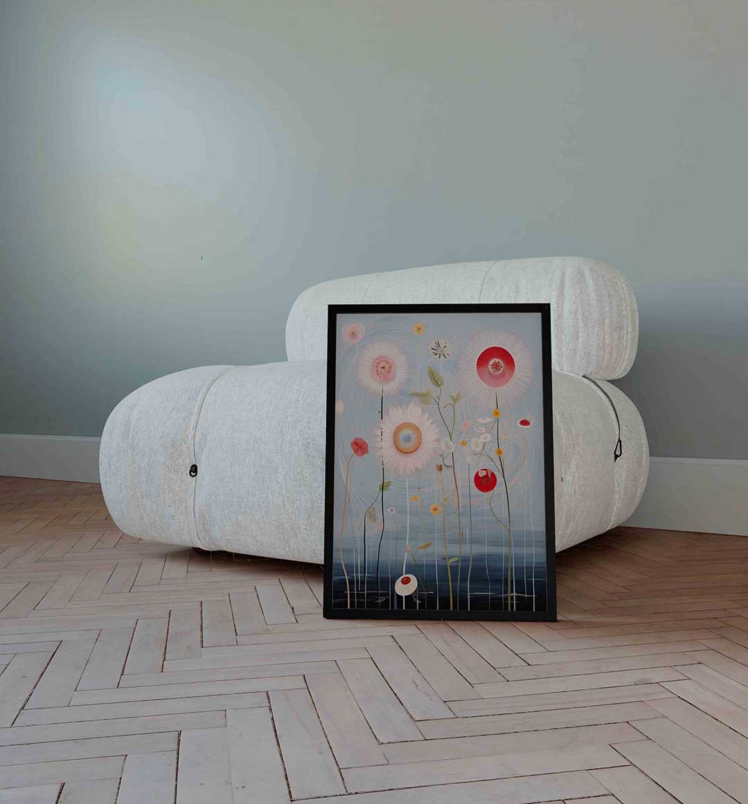 Bloemen en stelen Poster