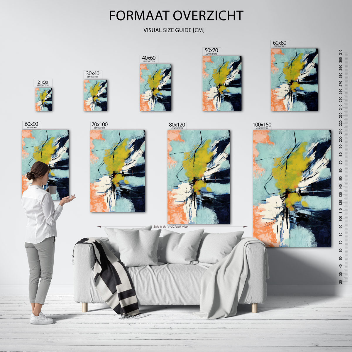 Abstracte vormen Poster