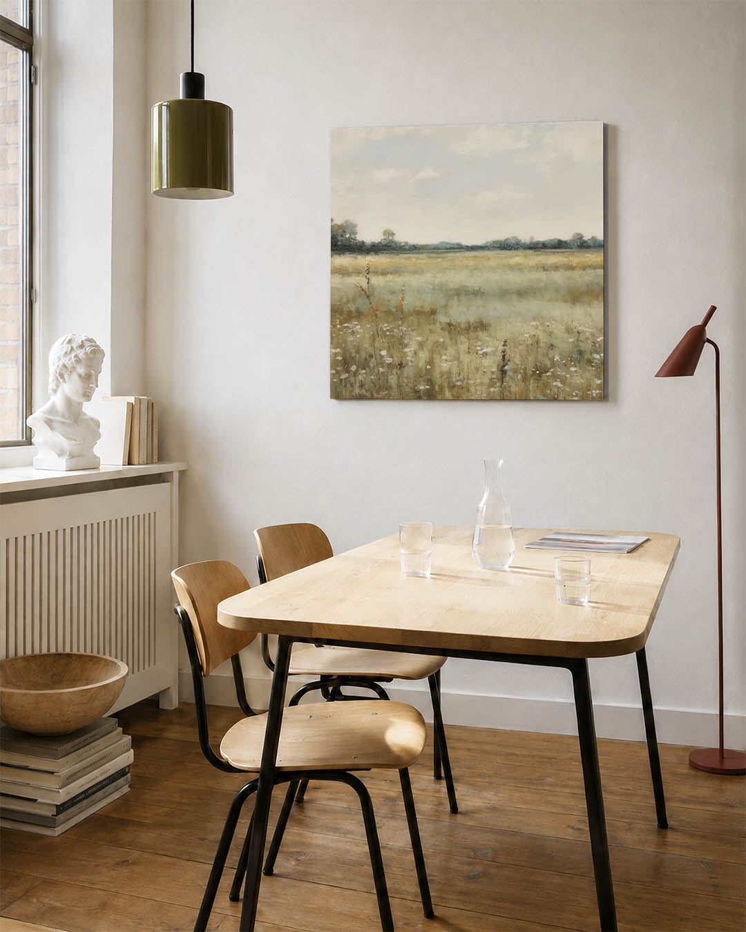 Rustige landschap weergave Kunstwerk