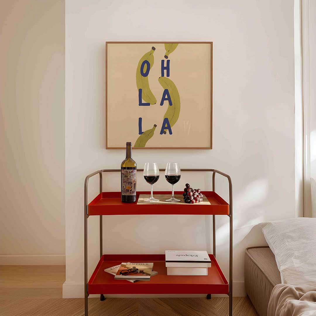 Bananen en letters Poster