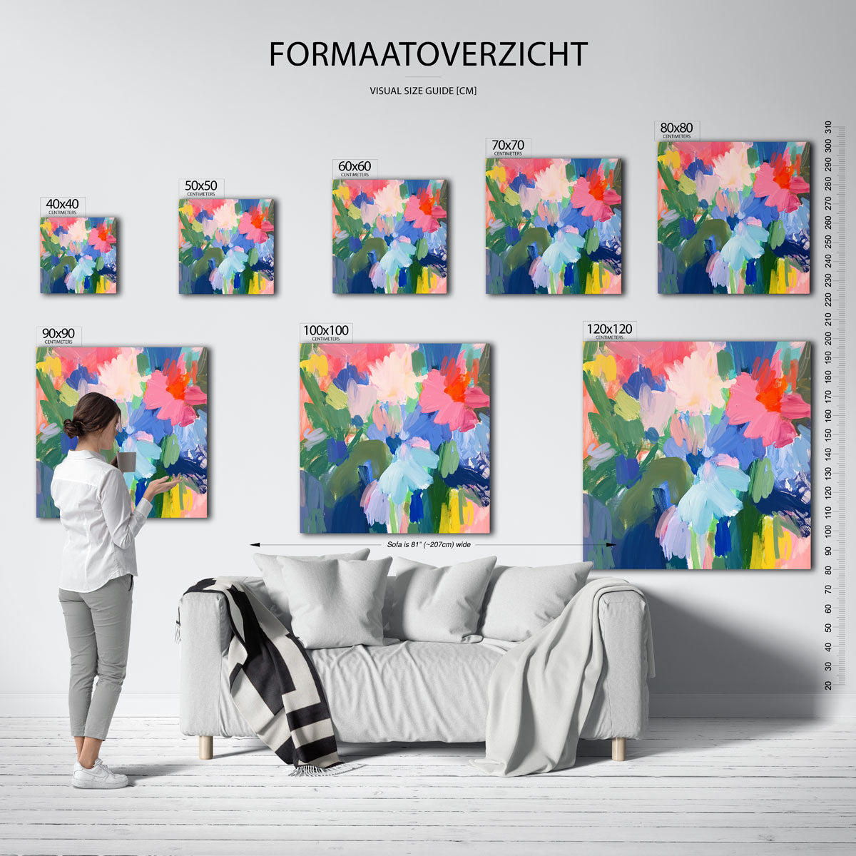 Bloemen in kleurrijke tinten Poster