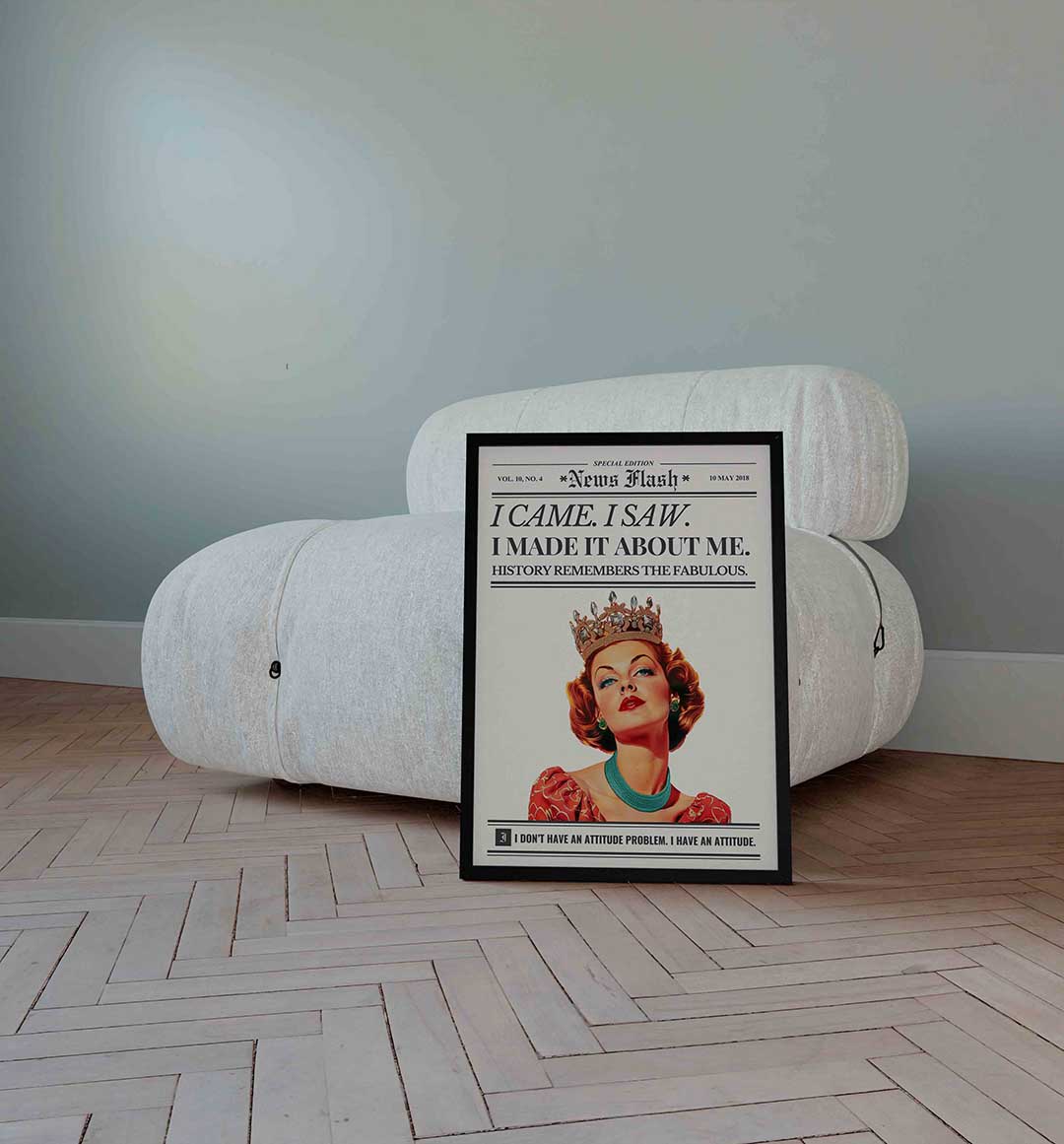 Koningin met kroon Poster