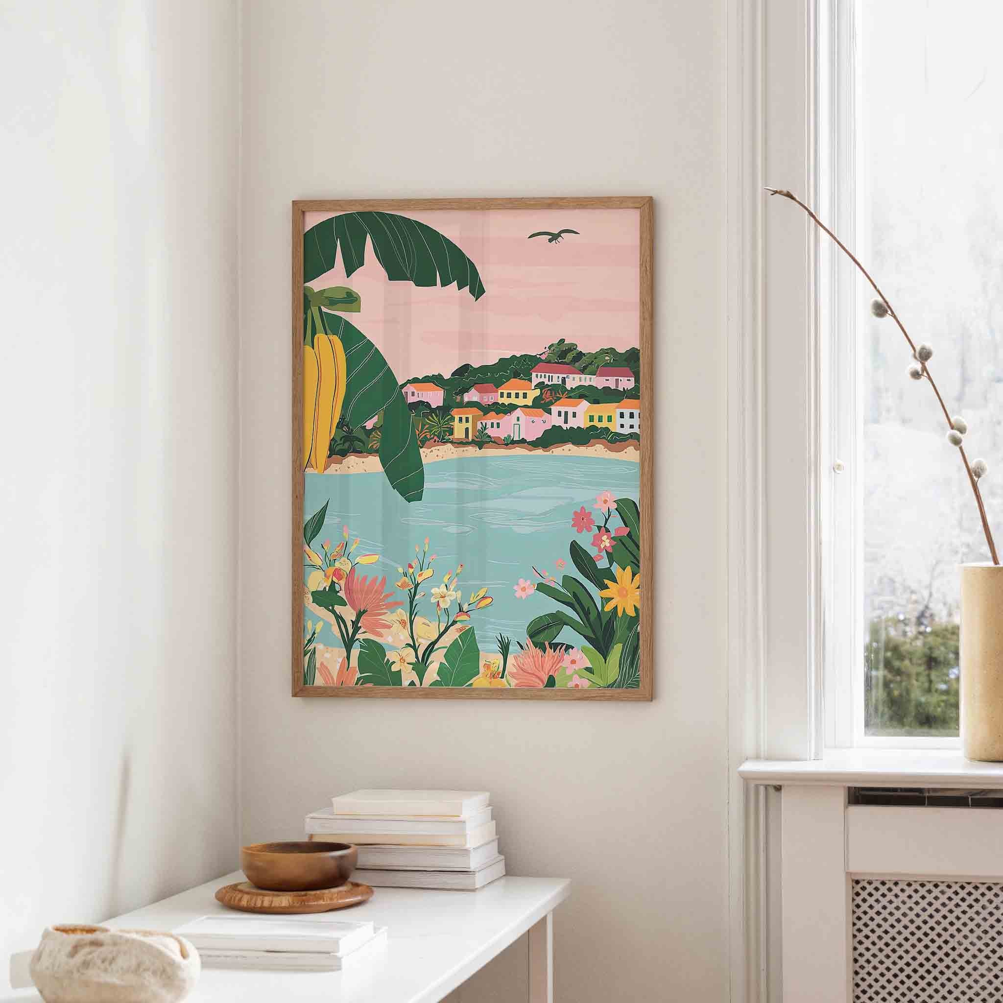 Tropisch landschap Poster