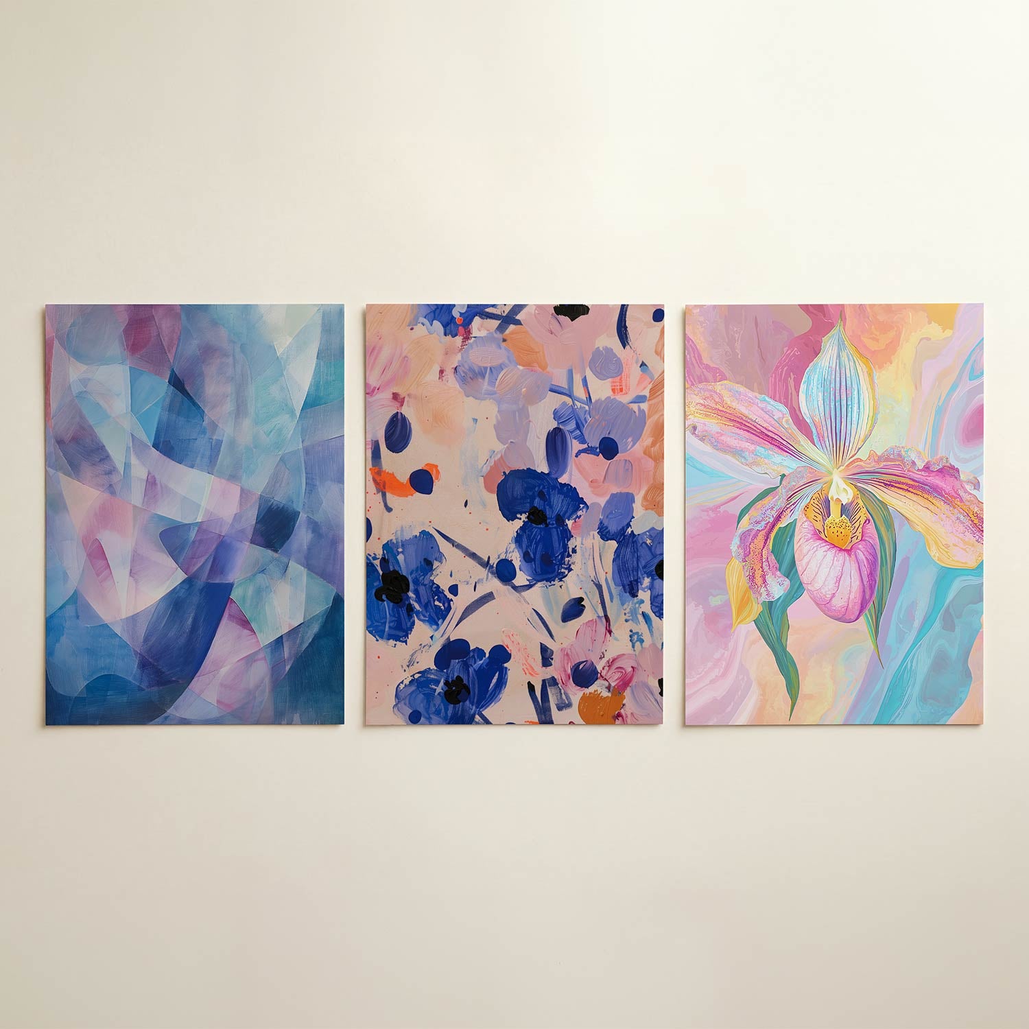 Kleurige vormen Posterset