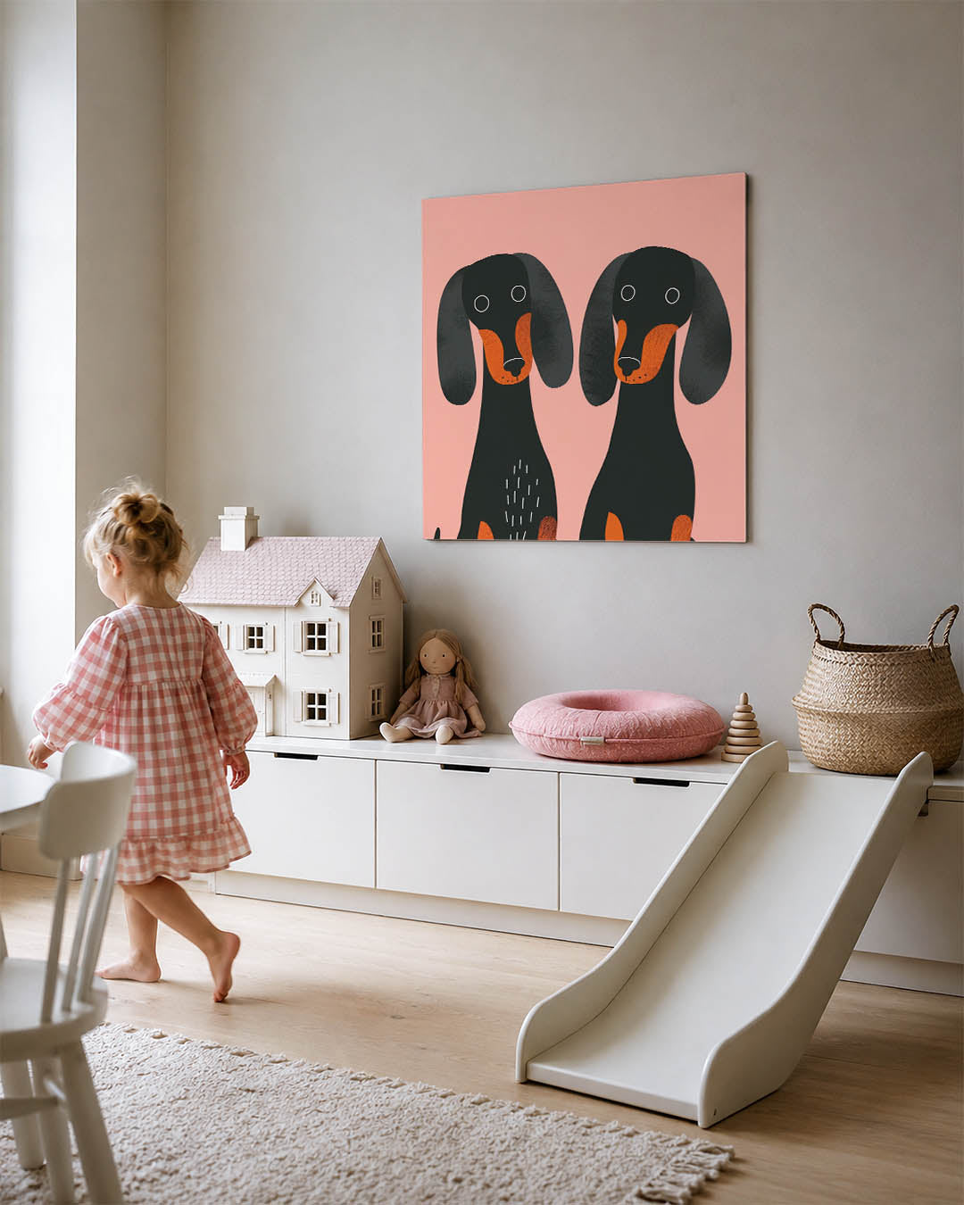 Honden illustratie Kunstwerk
