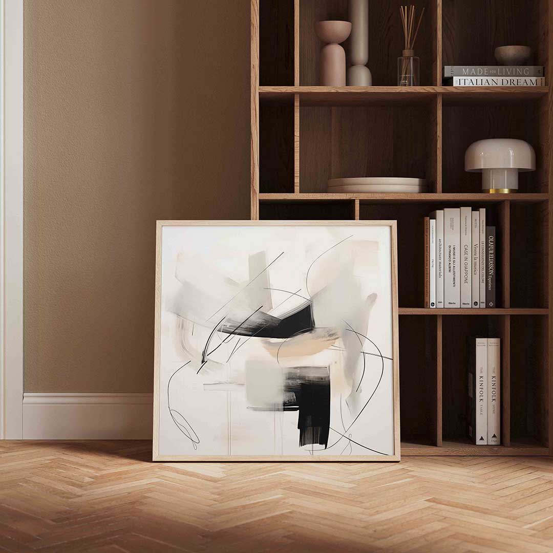 Abstracte lijnen en vlakken Poster