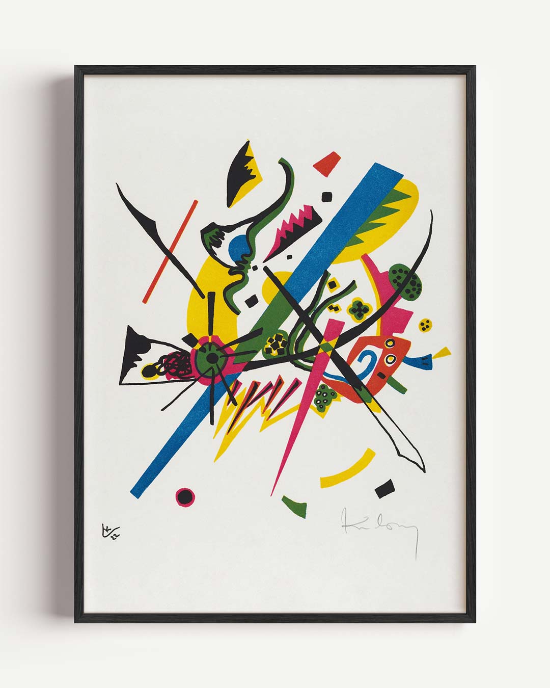 Vrolijke Abstracte Kleurenmix Poster-WallArtistic