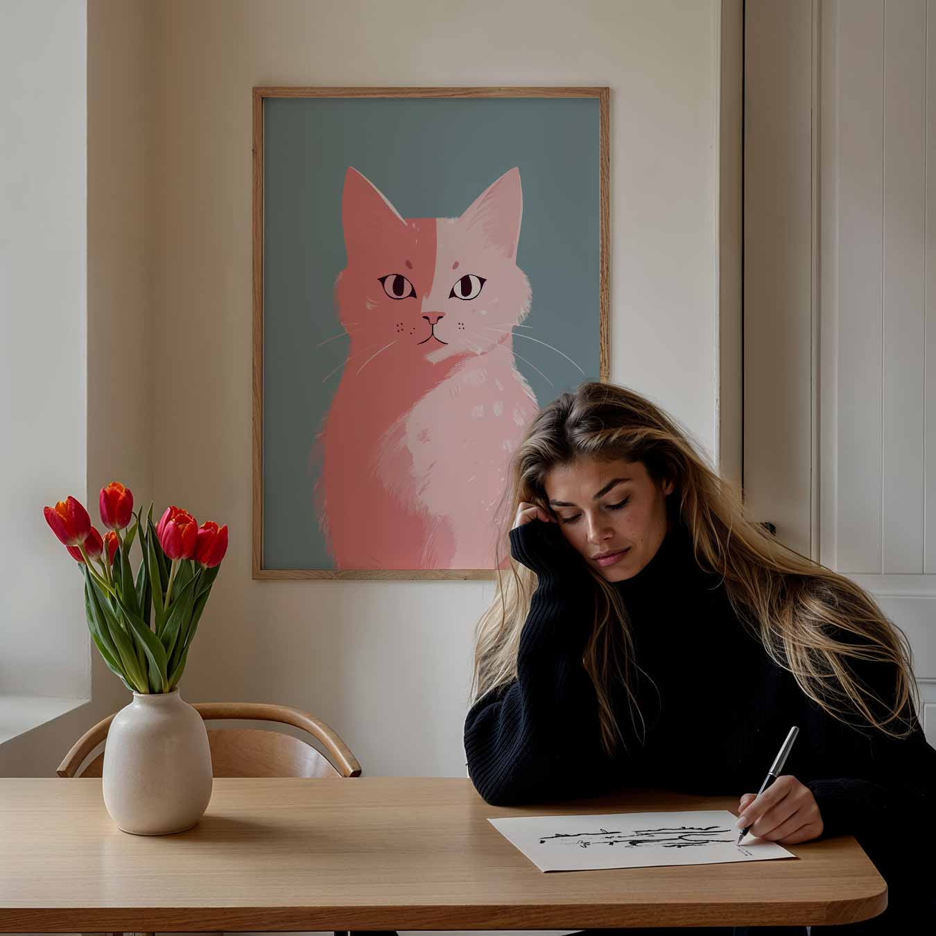 Charmante Kattenposter-WallArtistic