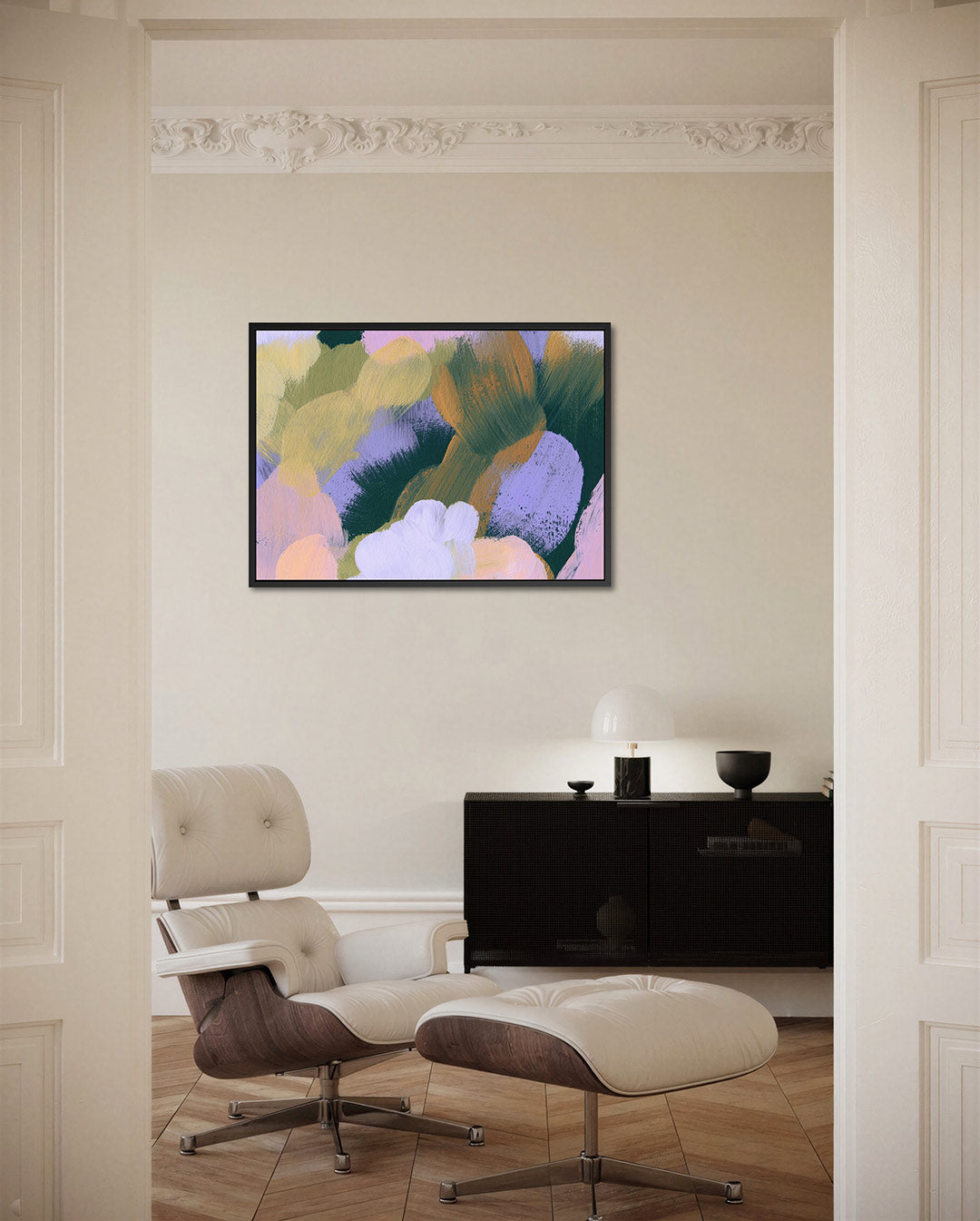 Kleurrijke vegen Kunstwerk
