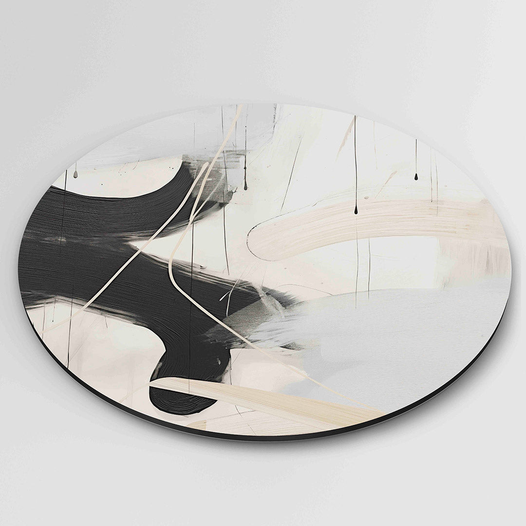 Abstracte lijnen en vlakken Muurcirkel