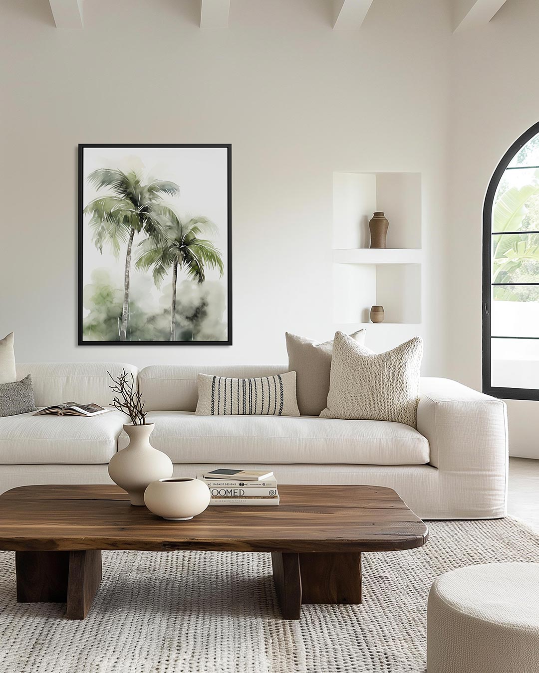 Tropische palmen Kunstwerk