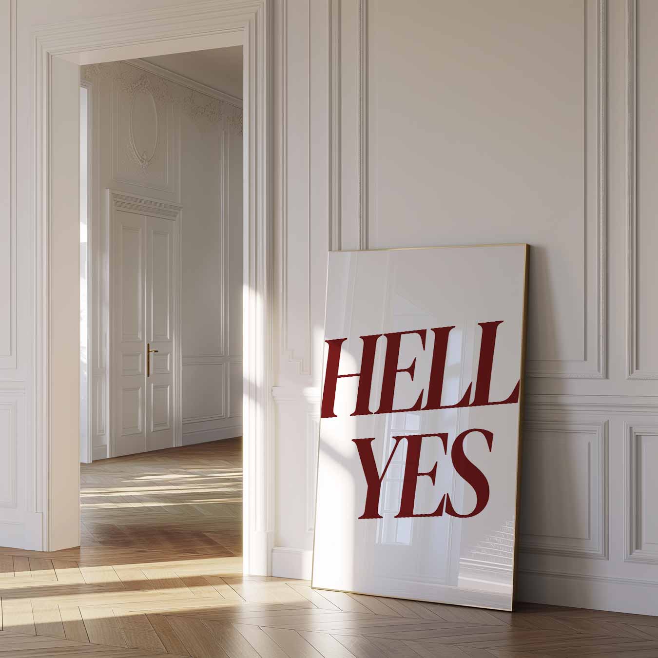 Hell Yes Motivatieposter-WallArtistic