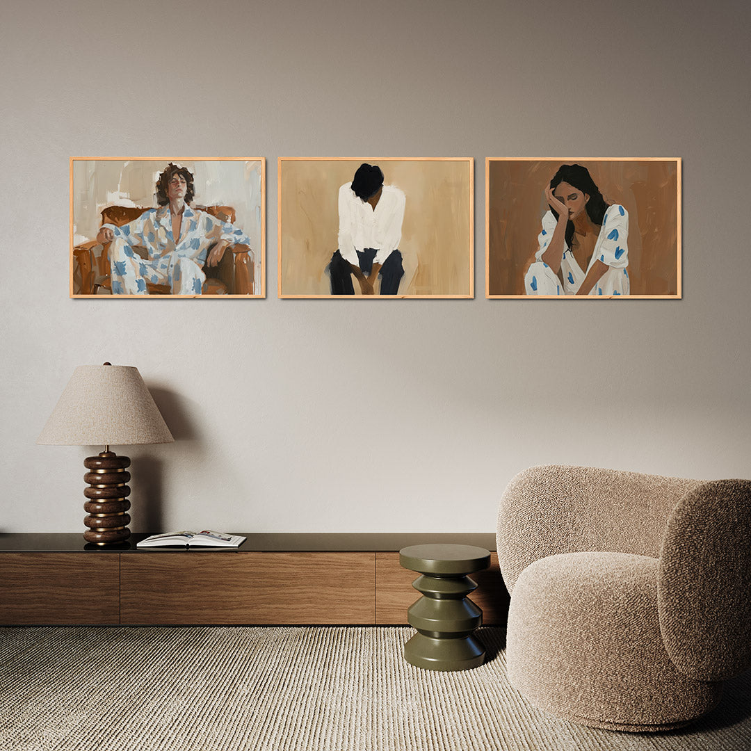 Zachte kleurvlakken Posterset