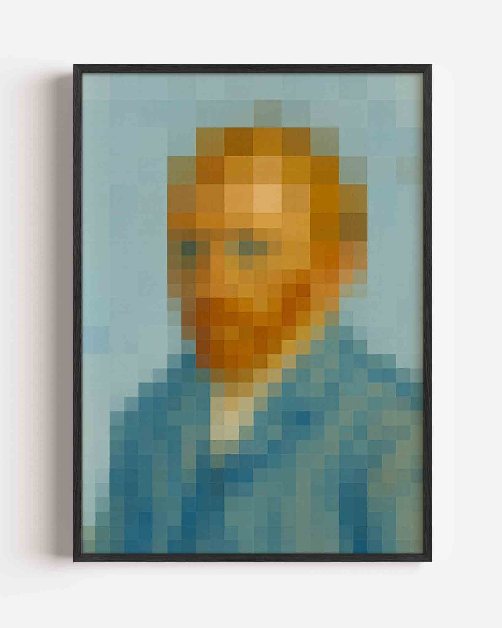 Gepixelde portret Poster