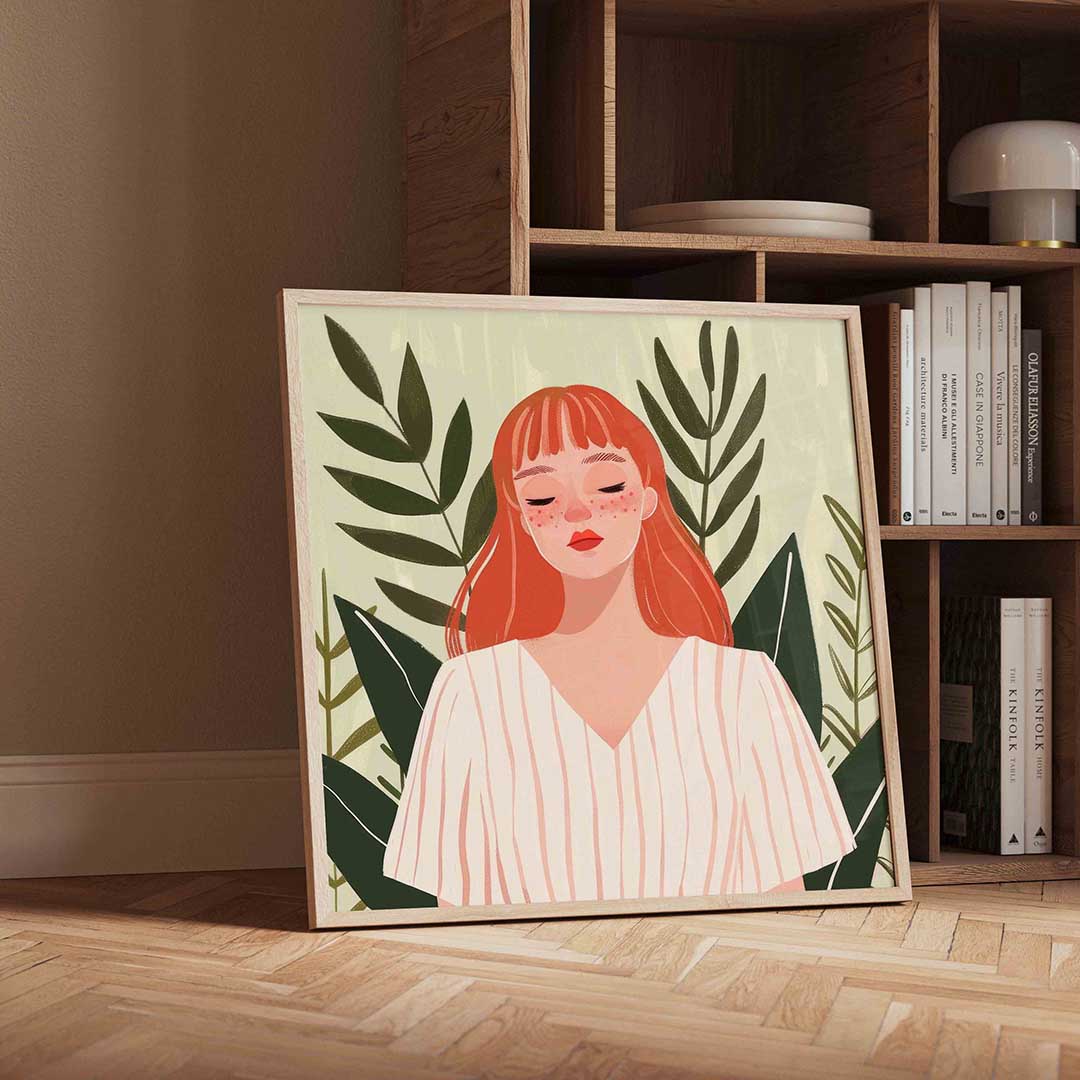 Meisje met rode haren Poster