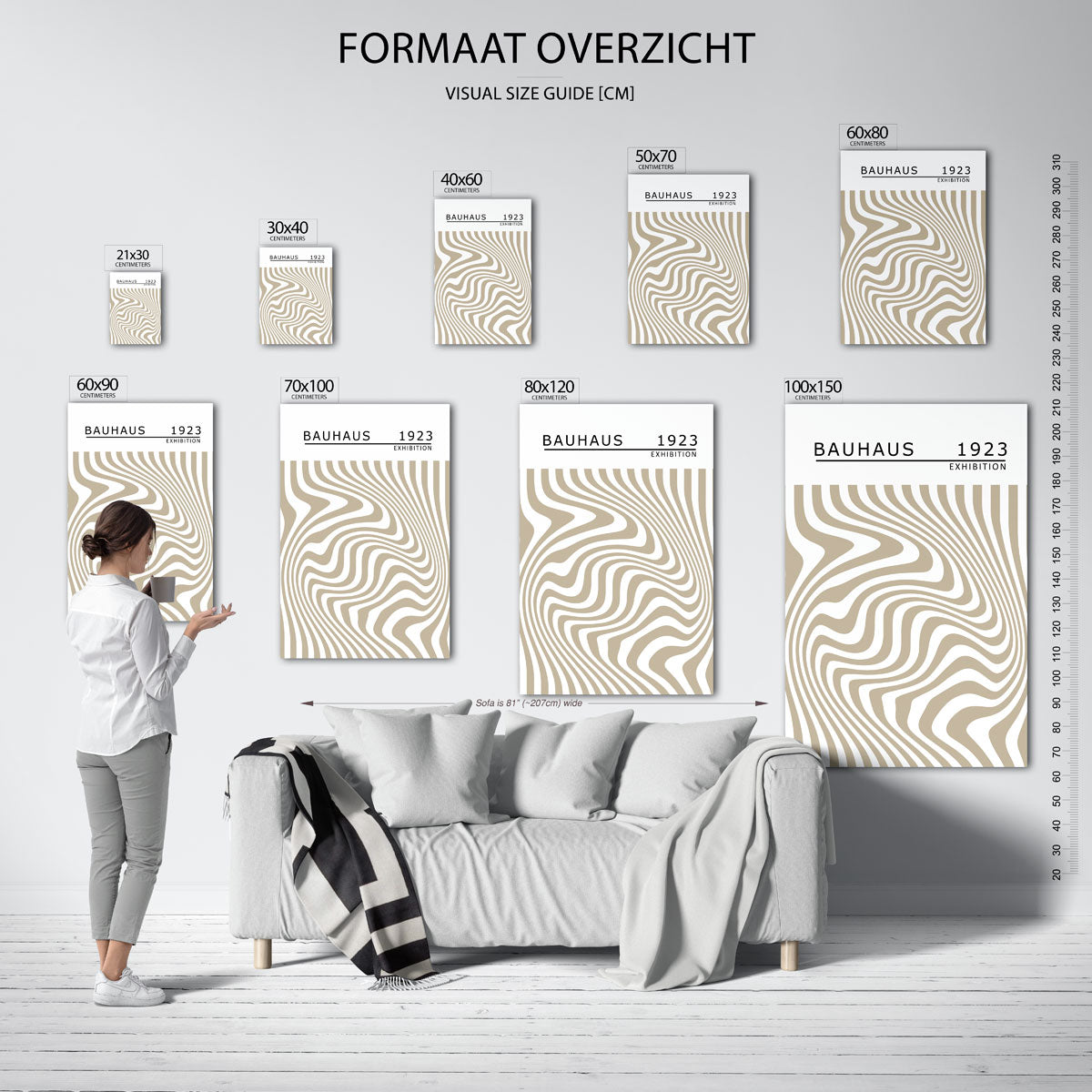 Golvend lijnenspel Poster
