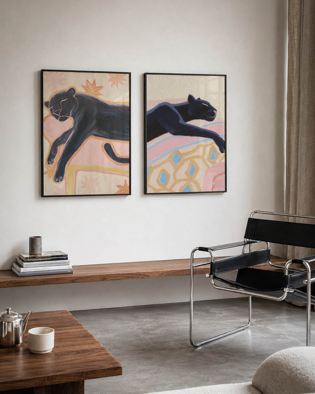 Dromerige panter Posterset