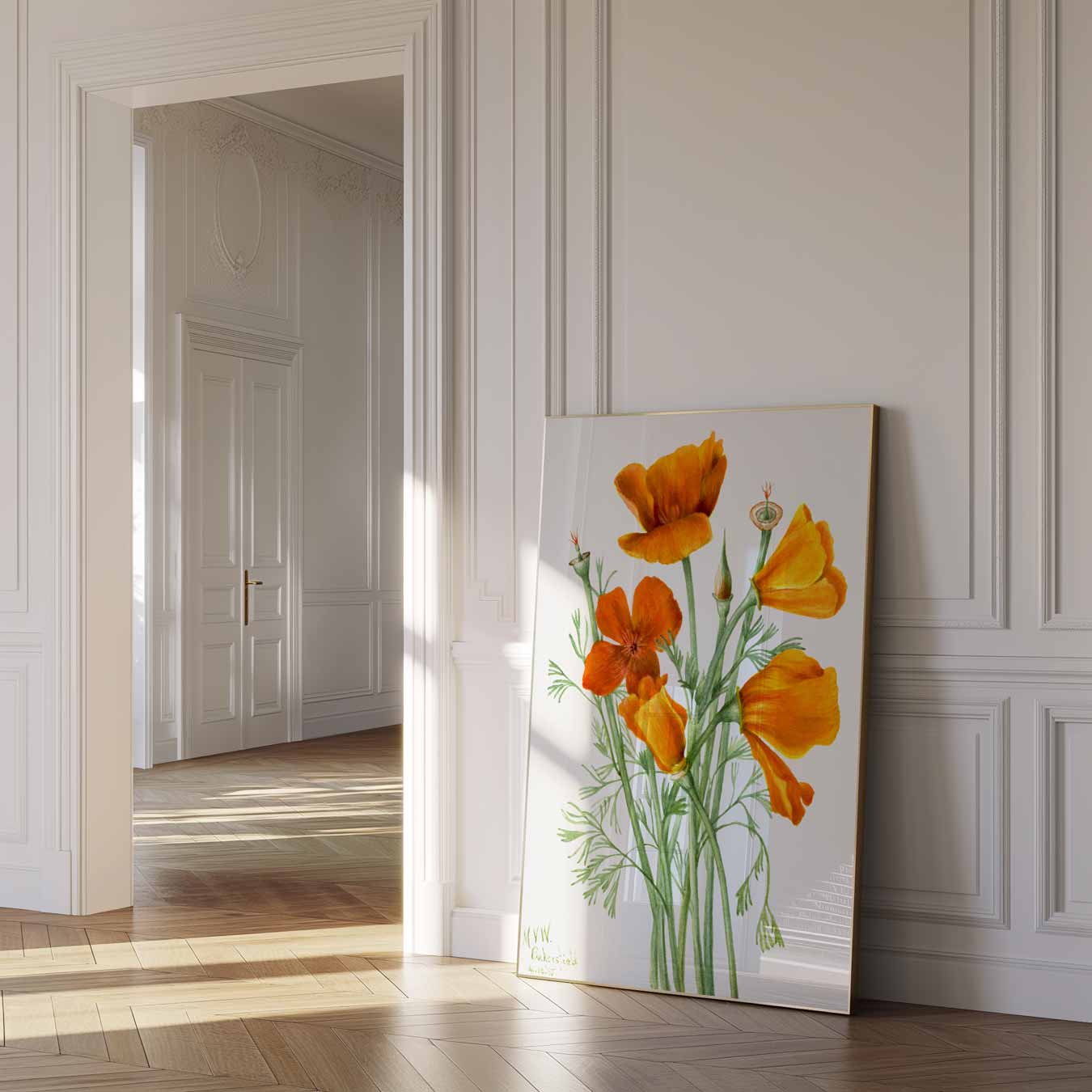 Vrolijke Klaproos Bloemposter-WallArtistic