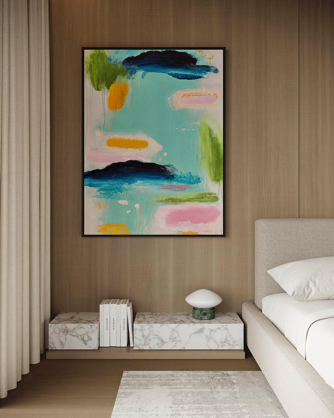 Kleurrijke vormen Kunstwerk