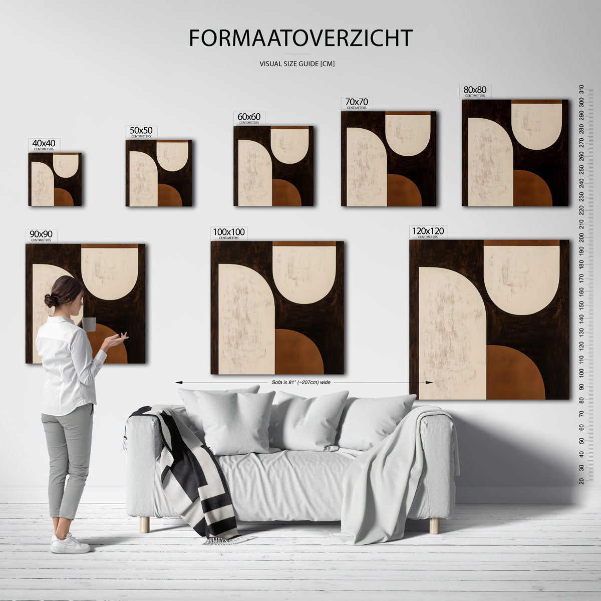 Abstracte vormen Poster