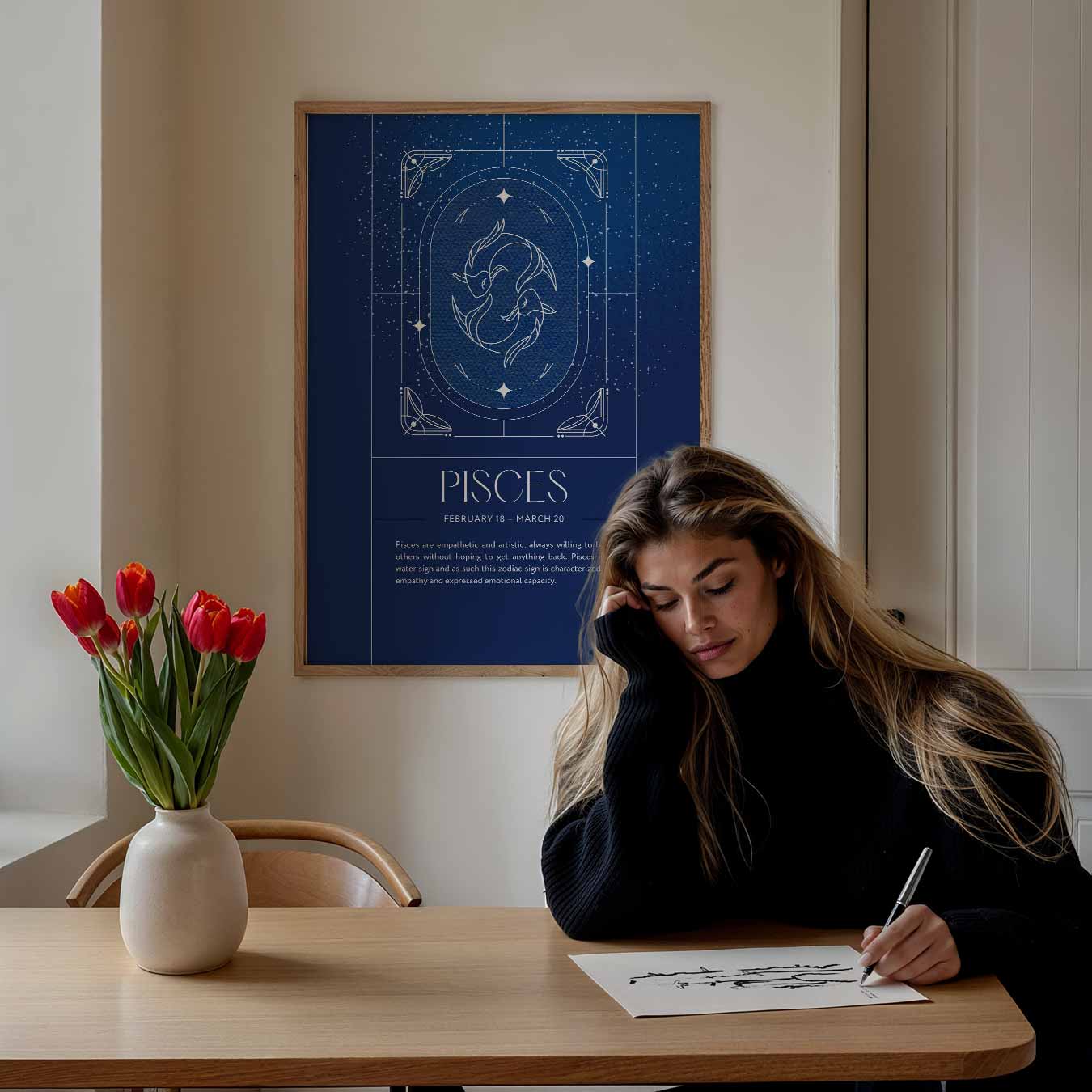 Pisces Zodiac Poster-WallArtistic