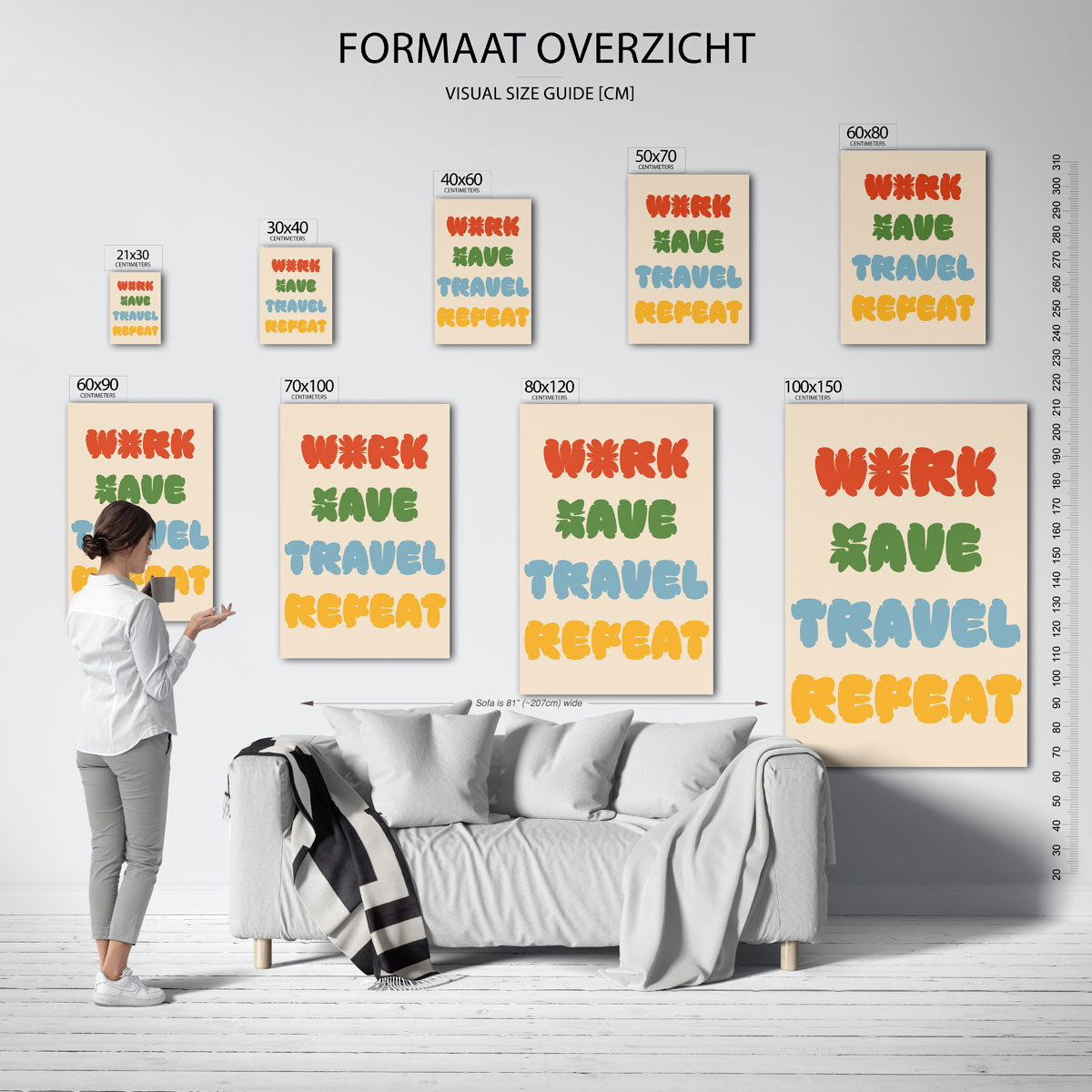 Work save travel repeat Poster