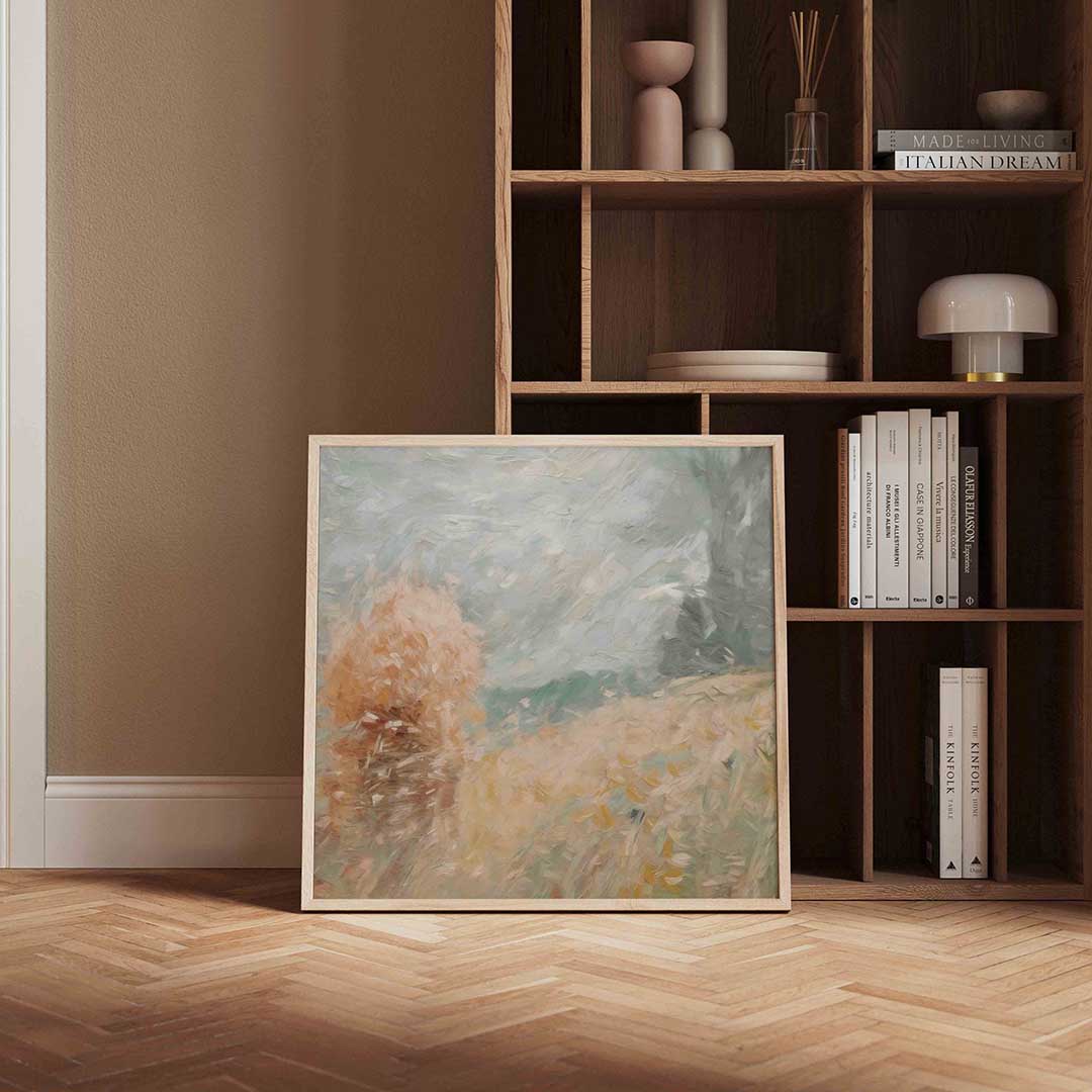 Landschap met korenveld Poster