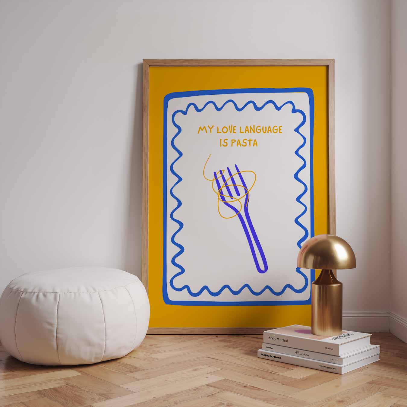 Pasta Liefde Taal Poster-WallArtistic