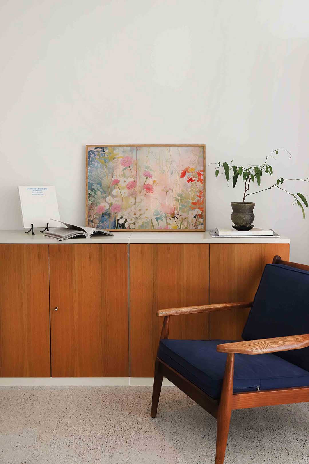 Bloemen in zachte tinten Poster