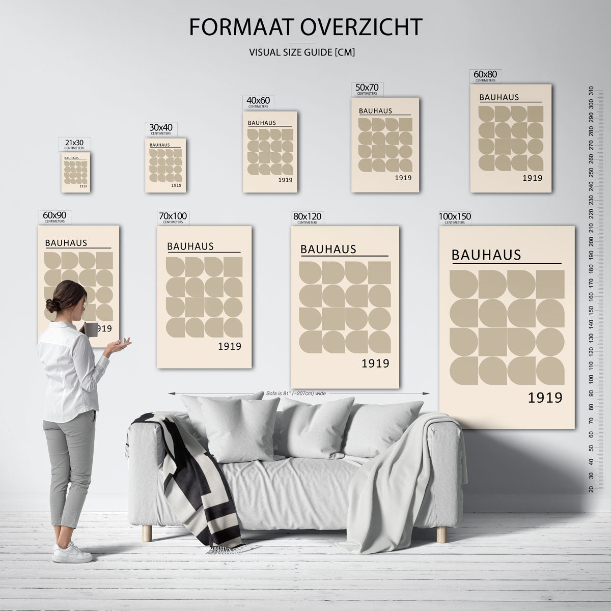 Vormritme en balans Poster