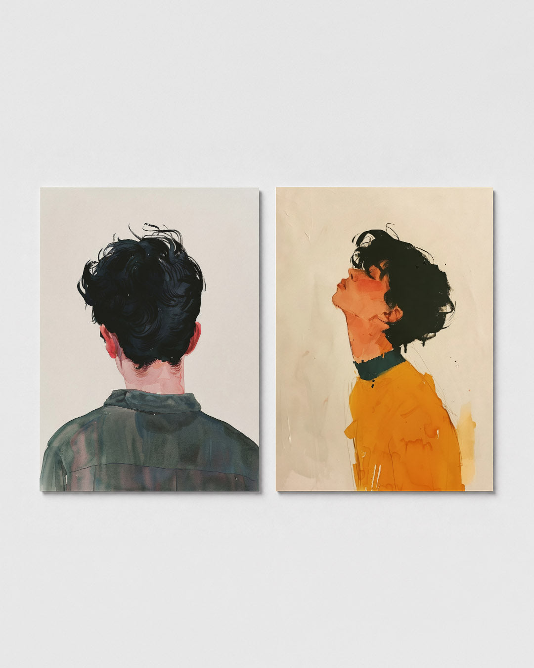 Achterzijde portret Posterset