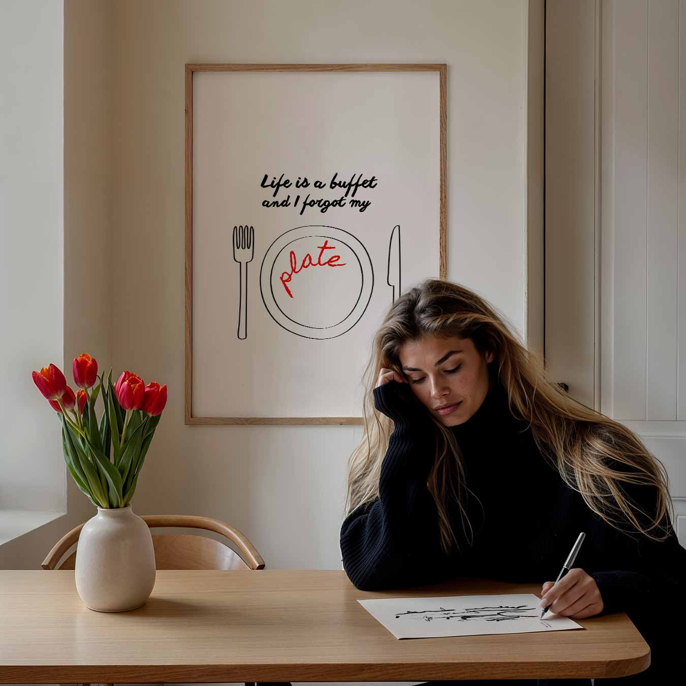 Life is a Buffet Poster-WallArtistic
