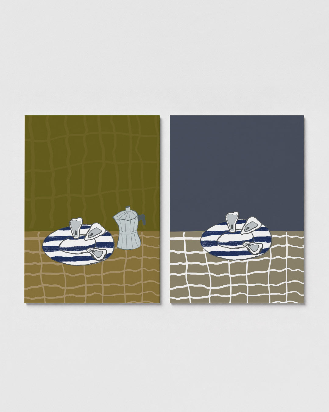Kleurrijke tafelsetting Posterset