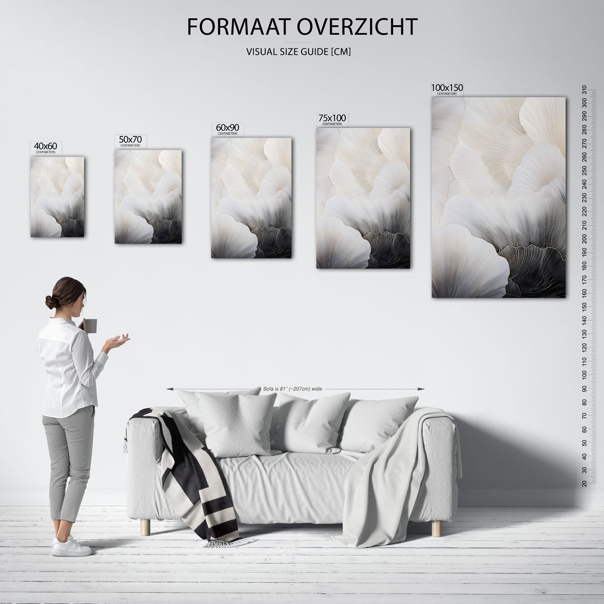 Organische lijnen Kunstwerk