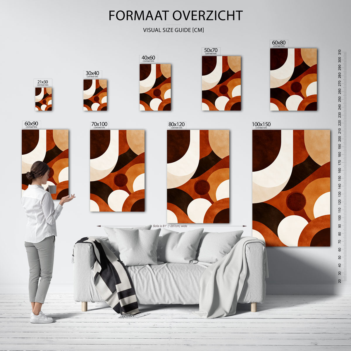 Abstracte vormen Poster