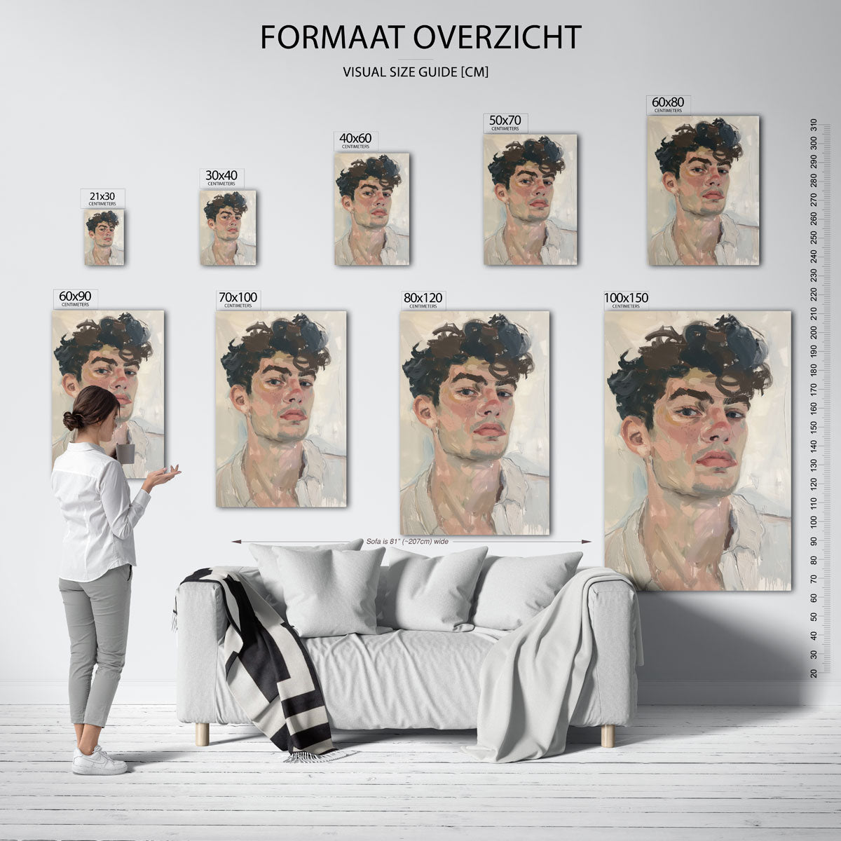Portret van een man Poster