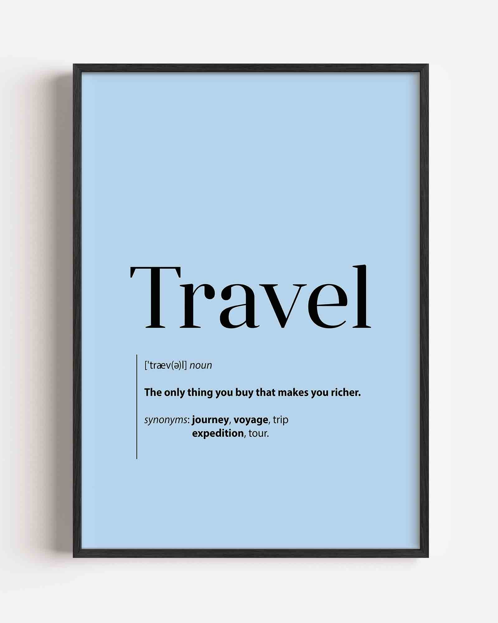 Travel definitie Poster