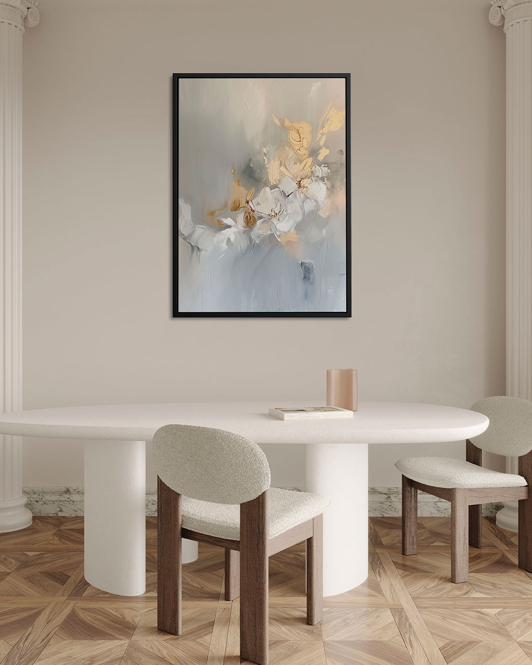 Organische bloemenvormen Kunstwerk
