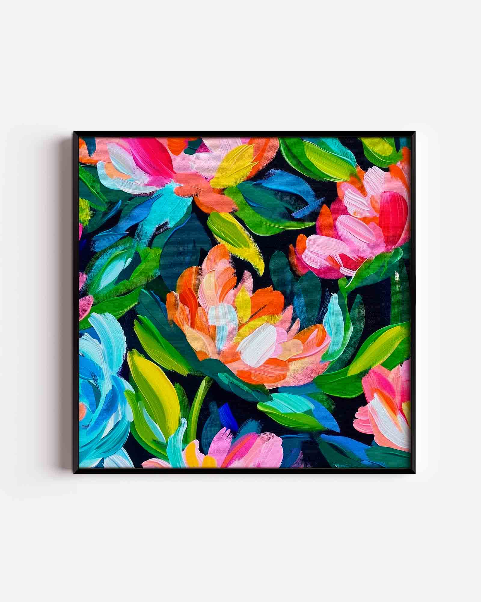Bloemen en bladeren Poster
