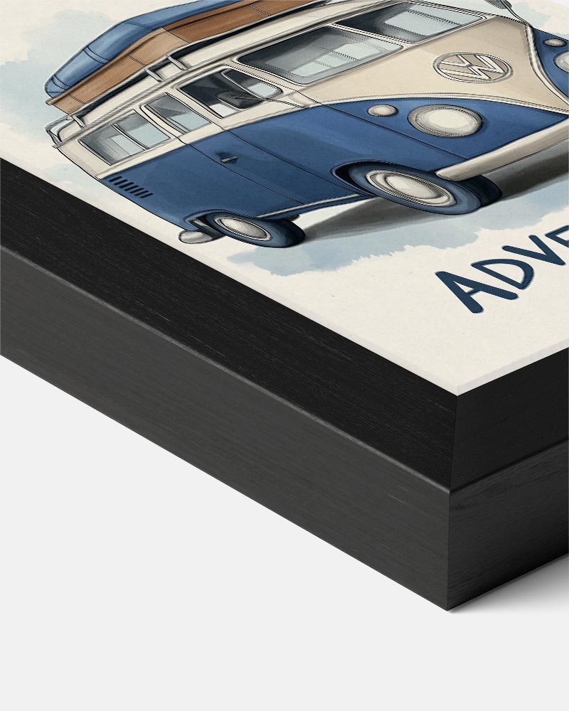 Retro Camper Avontuur Poster-WallArtistic