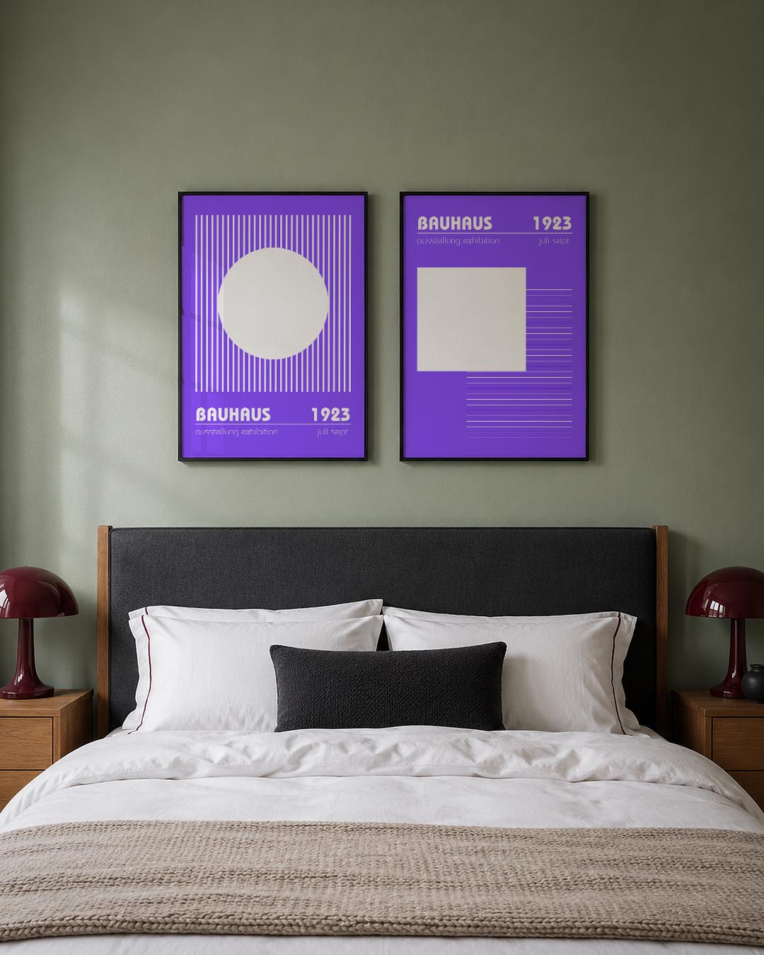 Lijnen en cirkel Posterset
