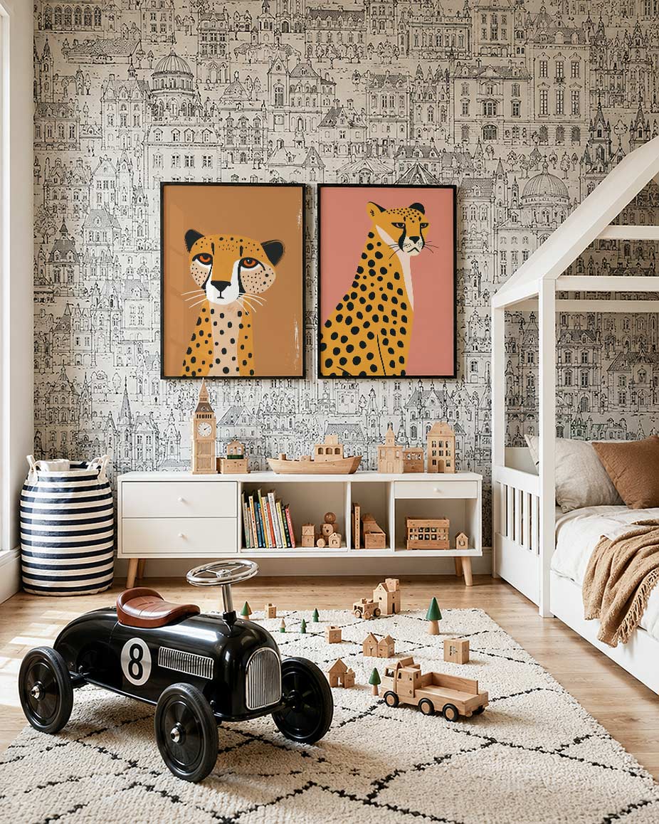 Vorm en vlekken Posterset