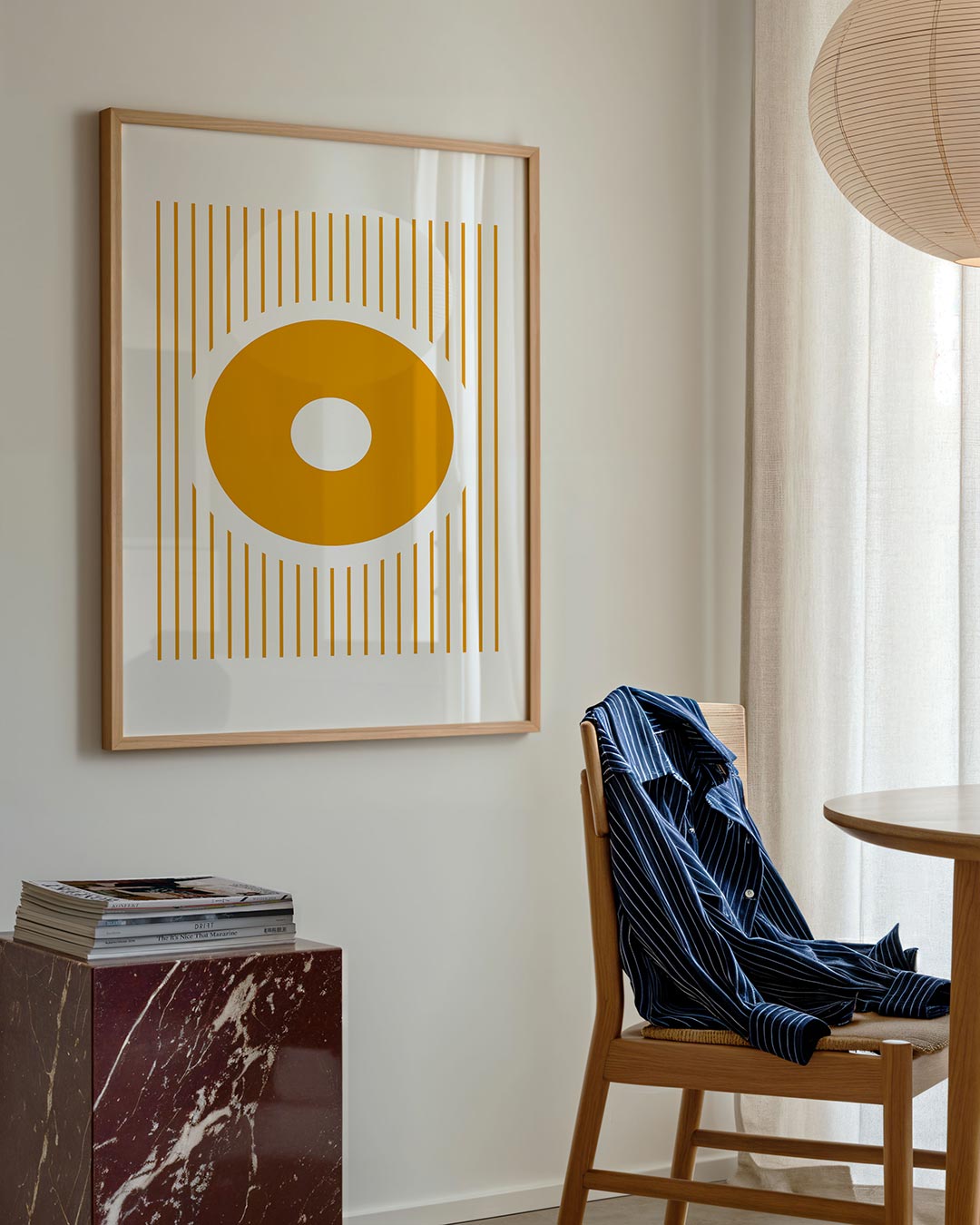 Cirkel en lijnen Poster