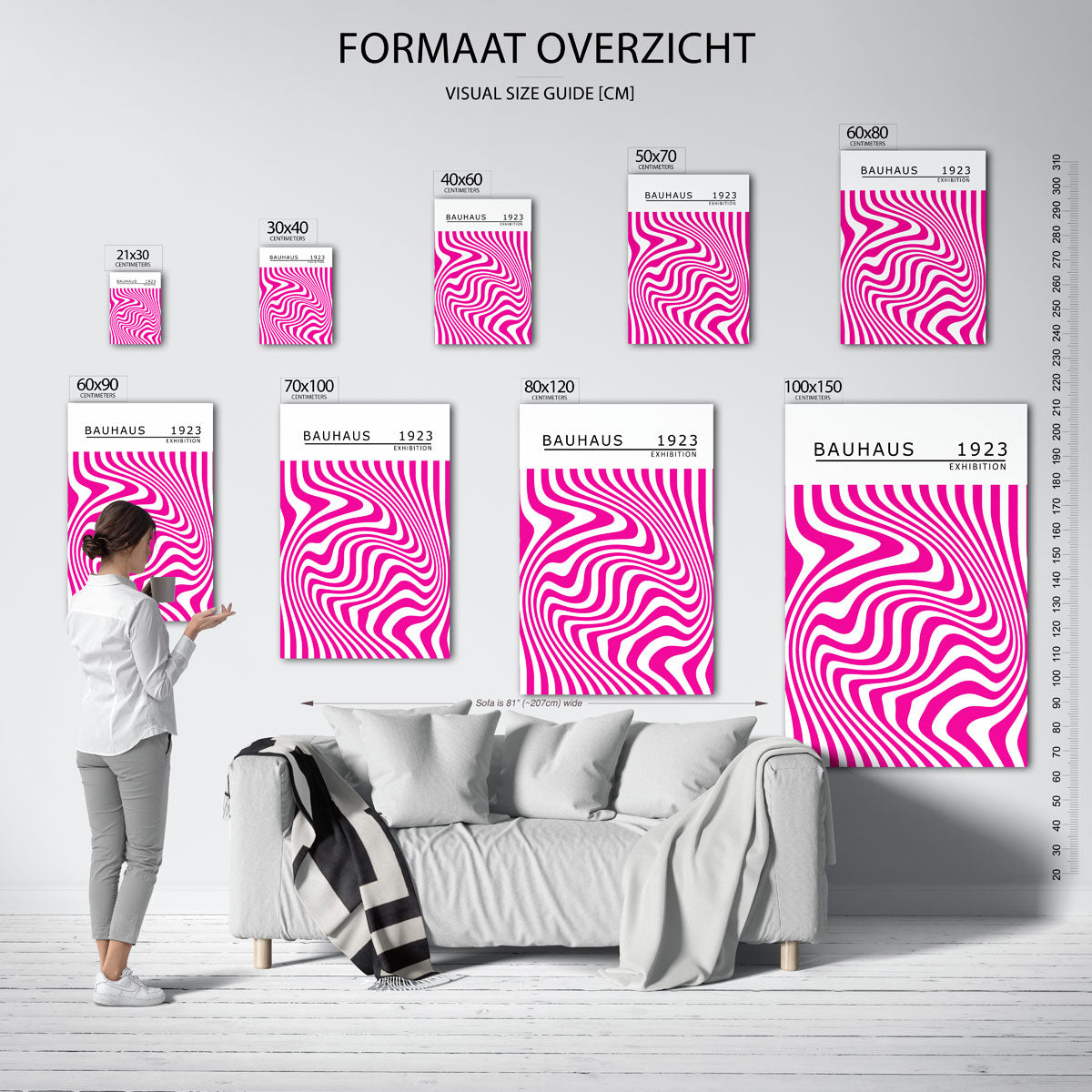 Golvend lijnenspel Poster