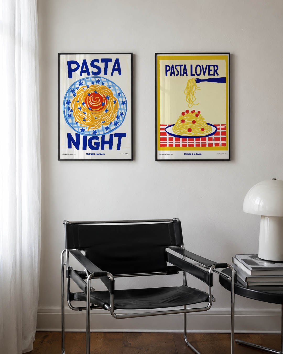 Kleurrijke pastaschotel Posterset