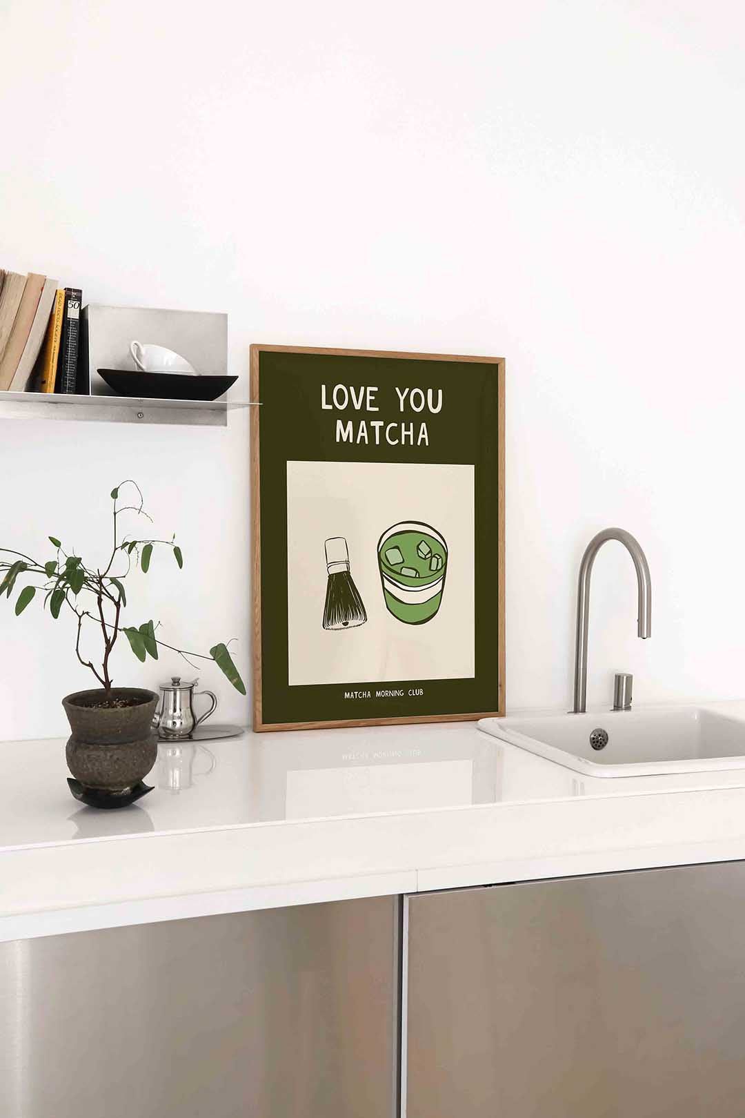 Matcha en klopper Poster